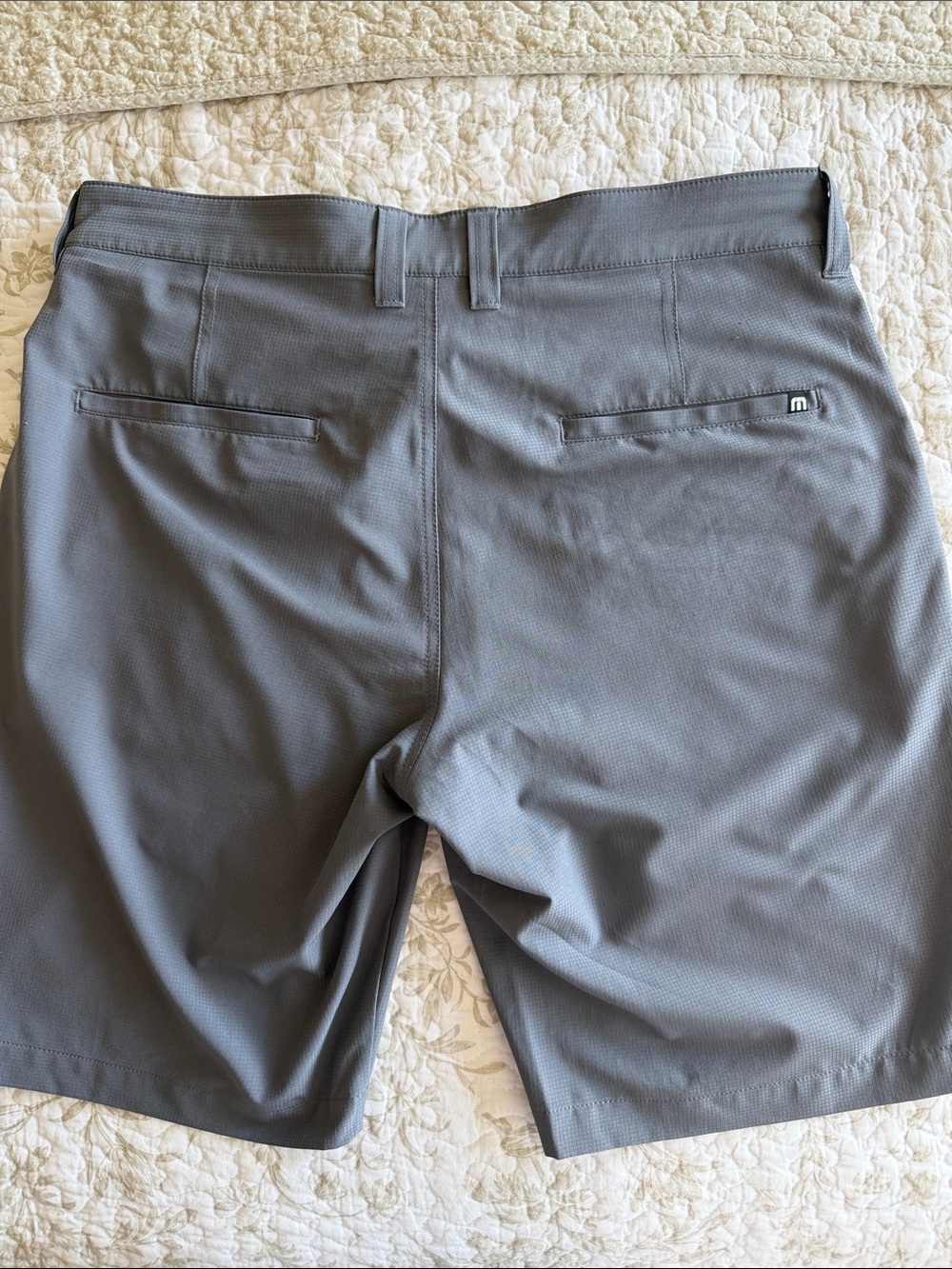 Travis Mathew Wonderlust Gray Stretch Hybrid Golf Shorts - Picture 6 of 6